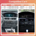 8.8"1920*720 Wireless CarPlay Android Auto Car Multimedia Display for BMW 3 Series E90 E91 E92 E93 5 Series E60 E61 Touch Screen - Imagine 2