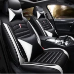 Car Seat Covers Full Set Front Split Rear Bench For Car Universal Cloth SUV Sedan Van Automotive Interior Covers - Imagine 2