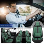 Car Seat Covers Full Set Front Split Rear Bench For Car Universal Cloth SUV Sedan Van Automotive Interior Covers