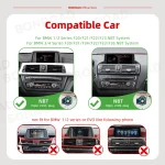 Wireless Carplay Multimedia Display Screen Android Auto Radio For BMW 1 2 3 4 Series F20 F21 F22 F30 F31 F32 F33 F34 F36 M4 F82 - Imagine 3