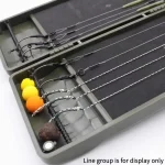 Professional Carp Rig Organizer Box, Magnetic Multi-Compartment Storage for European Ronnie Rigs, Portable Fishing Tackle Case - Imagine 6