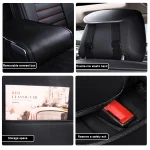 Car Seat Covers Full Set Front Split Rear Bench For Car Universal Cloth SUV Sedan Van Automotive Interior Covers - Imagine 3