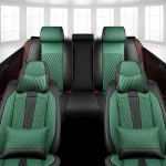 Car Seat Covers Full Set Front Split Rear Bench For Car Universal Cloth SUV Sedan Van Automotive Interior Covers - Imagine 5
