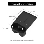 for Xpeng G6 2025 2026 Cup Holder With Anti Dirt Pad Phone Charging Silicone Anti-slip Shock-Absorbing Tray Accessiories - Imagine 6