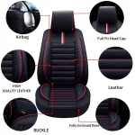 Car Seat Covers Full Set Front Split Rear Bench For Car Universal Cloth SUV Sedan Van Automotive Interior Covers - Imagine 2
