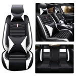 Car Seat Covers Full Set Front Split Rear Bench For Car Universal Cloth SUV Sedan Van Automotive Interior Covers