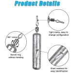 166PCS Fishing tackle box Including worm hooks Jig Head Hooks Drop shot weight Fishing swivel for Bass Trout Fishing accessories - Imagine 4