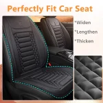 1/2pcs Winter Heated Car Seat Cover 12V Heating Warmer Car Seat Cushion Auto Universal Car Seat Protector Cloak Cover Pads Set - Imagine 3