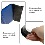 10Pcs Car Wrapping Vinyl Tool Kit Window Film Tint Tools Car Wrap Sticks Edge Trimming Squeegee Tinting Felt Edge Squeegee - Imagine 5