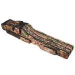 Portable Folding Fishing Rod Reel Bag Doorslay 3 Layers Fishing Bag Fishing Tackle Carry Bag Case Travel Storage Bag - Imagine 4
