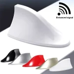 Universal Car Roof Shark Fin Decorative Aerial Antenna Cover Sticker Base Roof Carbon Fiber for BMW Honda Toyota Mazda Hyundai - Imagine 3