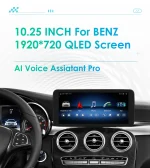 10.25" Android Auto Car Radio for Mercedes Benz C-Class W205 2015 - 2018 NTG 5.0 Intelligent System CarPlay GPS RDS DSP 4G BT - Imagine 3