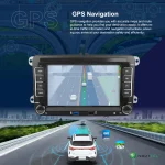 Hikity Android 2+64 Car Stereo 7'' Capacitive Screen Carplay Android Auto GPS Multimedia Screen Video Player For VW, Seat, Skoda - Imagine 4