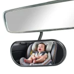 Baby Car Mirror Adhesive Mount Wide Angle Backseat Monitor Automotive Rearview Baby Observation Mirror Car Interior Accessories