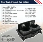 Center Console Cup Holder 4M0885995A Fit Audi A3 Q2 Q3 Q5 Q7 SQ7 Q8 2016-2024 Rear Armrest Drink Holder Replacement - Imagine 2