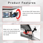 Car Rearview Mirror Children Car Back Seat Baby Mirror 360 Degree Adjustable Automotor Kids Monitor Safety Car Blind Spot Mirror - Imagine 3