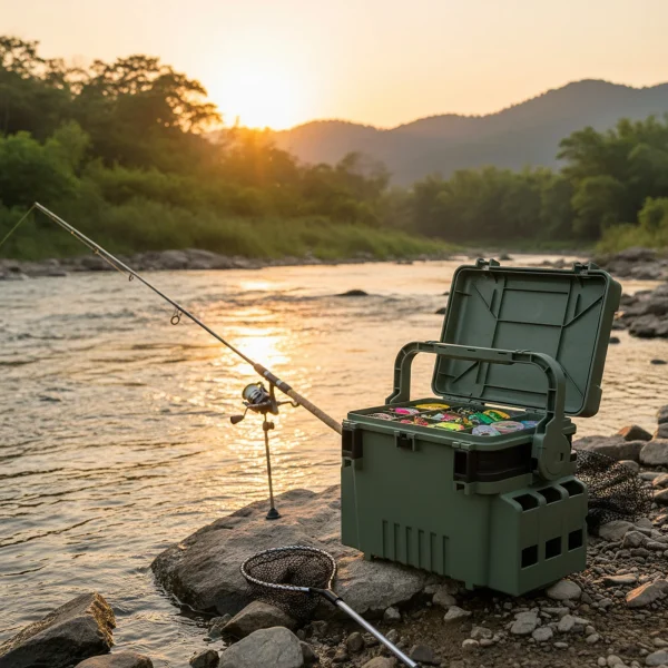 Large Capacity Fishing Box Reinforced Multi-layer Live Fish Box Winter Outdoor Ice Fishing Tackle Box Fishing Accessories 1pc