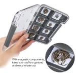 Goture Magnetic Fishing Tackle Box Lure Box Waterproof High Strength ABS 8 Components Transparent Lid Fly Fishing Box - Imagine 4