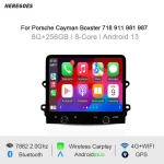 8.4" Android 13 Car Radio GPS Player Navigation 8G CarPlay Multimedia Bluetooth For Porsche Cayman Boxster 718 911 987 2012-2016