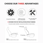 Car Air Condition 2-in-1Cool Seat Cushion Ventilation Heated Seat Backrest Inhaling External Fan Blow Easy To Install Seat Pad - Imagine 6
