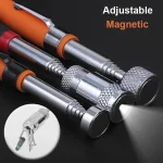 Extendable Pickup Rod Stick，Magnetic Picker Mini Portable Telescopic Magnetic Magnet Pen For Picking Up Screws Nut Bolt - Imagine 2