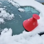 Winter Auto Car Magic Window Windshield Ice Scraper Shaped Convenient and practical Funnel Snow Remover Deicer Cone Tool Scrapin - Imagine 5