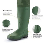 Waterproof Fishing Waders Pants Chest-Length Wader With Boots Durable Breathable Overalls Kit for Men Women Outdoor Raft Hunting - Imagine 3