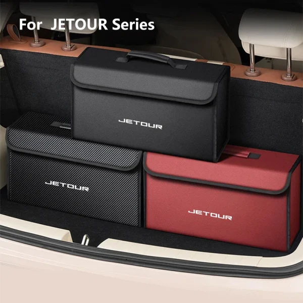 Car Trunk Storage Box Organizer Foldable Stowing Tidying Bag For Jetour ST T2 T3 X70 X70SM X95 DASHING Traveler 2023 2024 2025