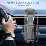 Car Phone Holder for Dashboard Windshield Cellphone Mount Clip Support Stand for 4.7-7" Cell Mobile iPhone Auto Accessories - Imagine 6