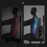 Car Heated Lumbar Support Winter Back Rest Cushion Pillow USB Workplace Seat Rebound Waist Pillow For Dining Chair Lower Back - Imagine 5