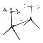 Lixada Fishing Rod Pod Stand Adjustable Retractable Carp Holder Fishing Pole Pod Stand with 3 Bite Alarms and Swingers Indicator - Imagine 6
