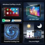 Junsun Android13 Qualcomm 8 Core Wireless CarPlay for Apple Android car Car Radio For Benz W639 Viano 2003-2015 Car Radio - Imagine 5