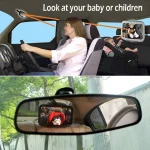 Baby Car Mirror Adjustable Car Back Seat Rearview Facing Headrest Mount Child Kids Infant Baby Safety Monitor Accessories - Imagine 3