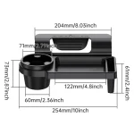 Multi-Functional Car Organizer Box Hanging Storage Rack with Cup Holder Vehicle Interior Accessories Side Door & Window Pockets - Imagine 6