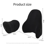 Car Electric Single Lumbar Single Headrest Vibration Massage Lumbar Support Neck Pillow Lumbar Cushion Car Seat Car Interior - Imagine 6