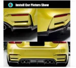 For BMW F80 M3 F82 F83 M4 2015-2020 V Style Car Rear Bumper Diffuser Lip Spoiler Splitter Panel Protection Carbon Fiber Look - Imagine 6
