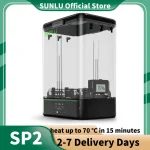 SUNLU SP2 Filament Dry Box,70°C in 15mins, 3Dprinting Fits 2x1kg/1x3kg spools,1.75-2.85mm. Smart temp control,silicone sealed