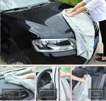 40x60CM Microfiber Car Wash Towels Double Drying Microfibre Care Detailing Auto Cleaning Super Absorbent Cloth - Imagine 4