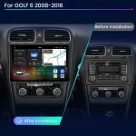 AWESAFE V3 Plus 2K Android 13 Wireless CarPlay Android Auto for GOLF 6 2008 2009 2010 2011 2012 2013 2014-2016 7870 Car Radio - Imagine 3