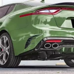 For KIA Stinger 2018-2023 Car Sticker Rear Bumper Side Vent Spoiler Canard Covers Carbon Fiber Look Gloss Black Accessories ABS - Imagine 3