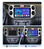 Hizpo 2 Din Android Auto Radio For VW Volkswagen Tiguan 1 NF 2006-2016 Carplay Car Multimedia GPS 2din Autoradio Head Unit Navi - Imagine 5