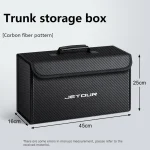 Car Trunk Storage Box Organizer Foldable Stowing Tidying Bag For Jetour ST T2 T3 X70 X70SM X95 DASHING Traveler 2023 2024 2025 - Imagine 4