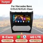 Hizpo 2Din Android Car Radio For Mercedes Benz CLC W203 C-Class C180 C200 CLK200 CLK W209 Wireless Carplay GPS Navigation 9” 4G