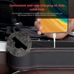 Podofo Multifunctional Car Seat Crevice Gaps Storage Box Seat Organizer Gap Slit Filler Holder For Wallet Phone Slit Pocket - Imagine 3