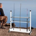24 Rods Portable Fishing Rod Stand Strong Aluminum Alloy Rod Holder Fishing Rods Pole Rack Organizer - Imagine 2