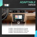 Rimoody Carplay Android 2Din Car Radio for BMW 3 Series E90 Android Auto GPS Navigation Mirror Link Car Audio FM/RDS Stereo USB - Imagine 2