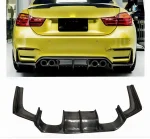 For BMW F80 M3 F82 F83 M4 2015-2020 V Style Car Rear Bumper Diffuser Lip Spoiler Splitter Panel Protection Carbon Fiber Look - Imagine 5