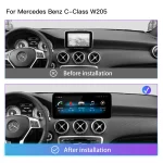 10.25"Wireless Carplay Android 14 Car Radio For Mercedes W204 W205 X256 2007-2010 Screen Multimedia GPS Stereo Audio Head unit - Imagine 4