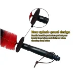 Auto Wheel Long Soft Cleaning Brush Car Wheel Brush Rim Tire Detailing Brush Car cleaning for Wheels Rims Exhaust Vehicle Engine - Imagine 4