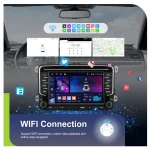 Podofo 7 "9" CarPlay Android Car Radio For Volkswagen VW Golf Passat JETTA Skoda SEAT Car Intelligent System 2din GPS Car Radio - Imagine 4